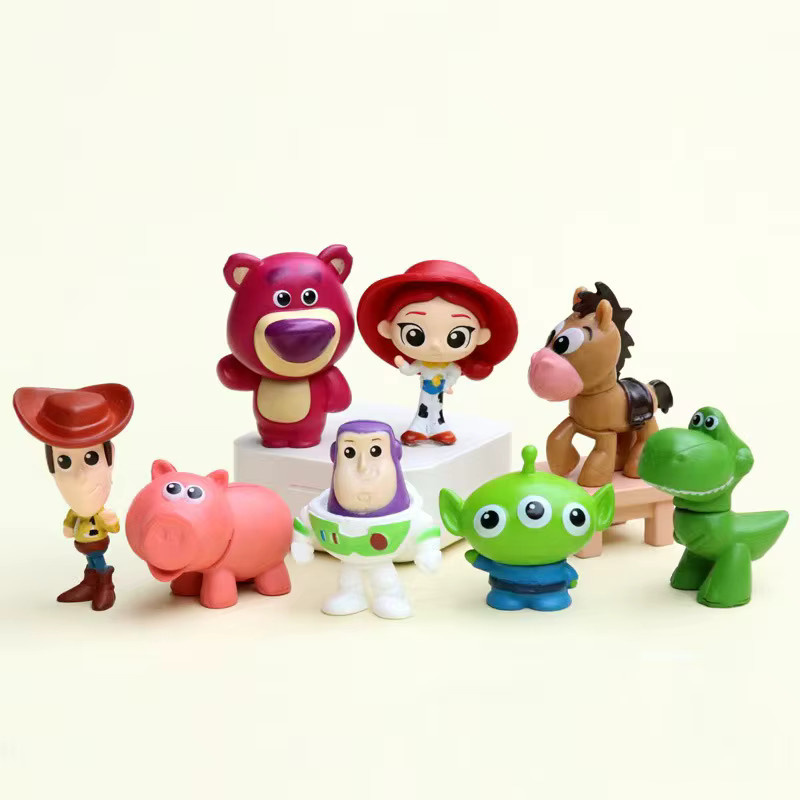 Bandai Disney Toy Story 4 Woody Buzz Lightyear Q-Version Actionfiguren, Mini-Puppen - Bild 2
