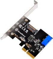 SilverStone SST-ECU04-E USB-C PCIe USB-Erweiterungskarte in Schwarz - Bild 1