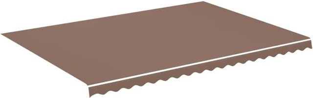 vidaXL Markisenbespannung aus Polyester in Braun, B: 5 m, H: 3,5 m - Bild 1