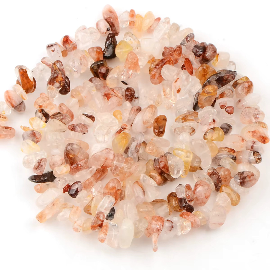 NASSBORO Kristallsteinperlen, natürliche unregelmäßige Kieschips, 5–8 mm - Bild 2