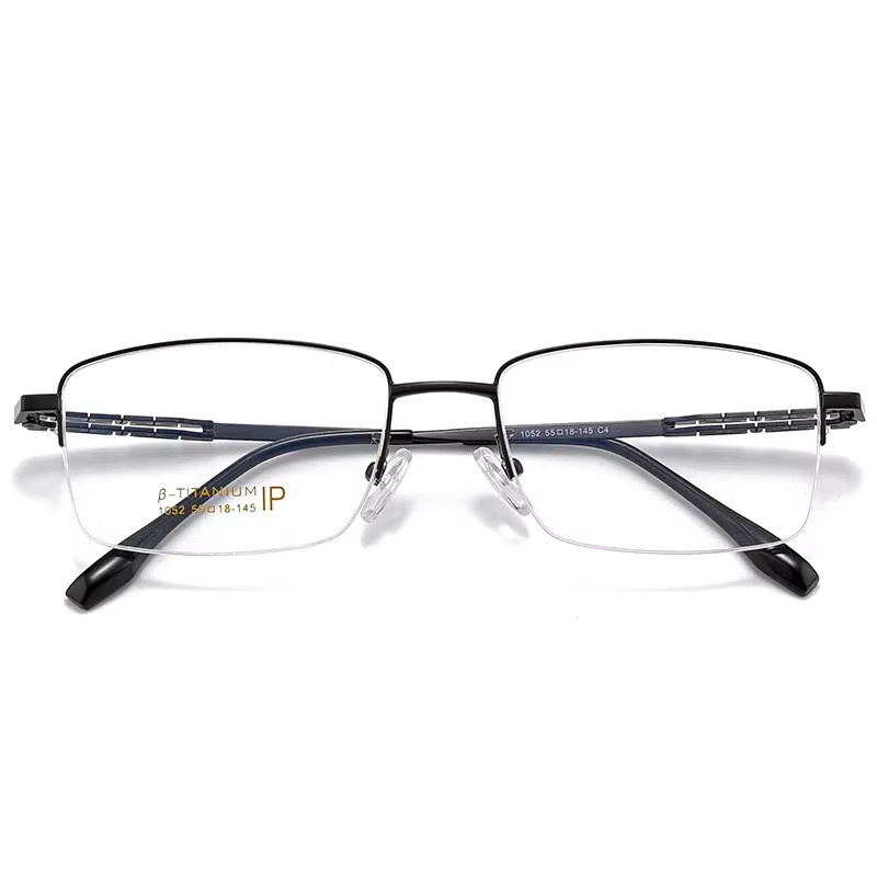 Vicky Lesebrille, Halbrand, Titan, rechteckig, Silber, Herren - Bild 2