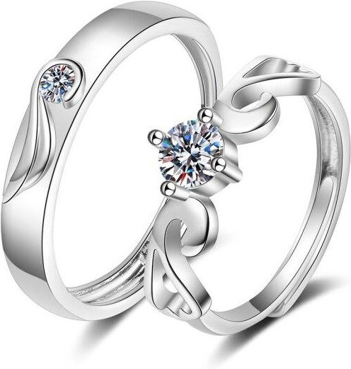 Ring 925 Silber, Zirkonia, Unisex - Bild 1