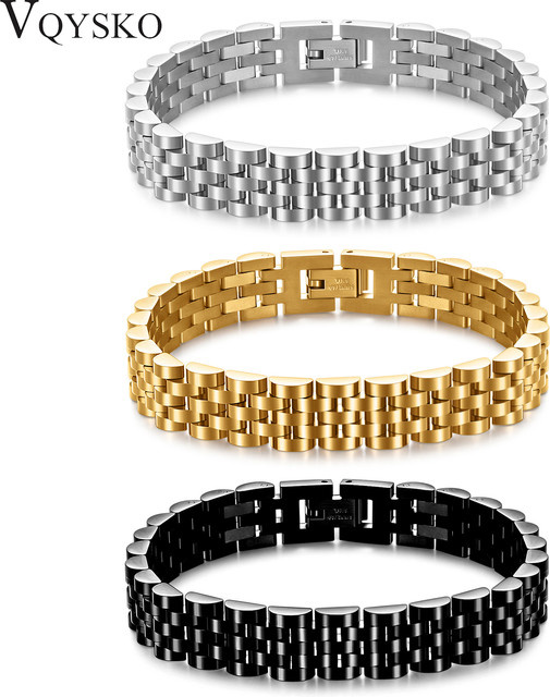 VQYSKO Armband, Edelstahl, Goldfarbe, Unisex - Bild 1