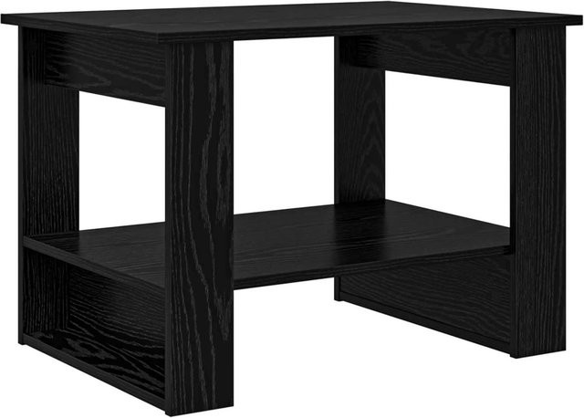 vidaXL Couchtisch modern in Schwarz und Eichen-Optik aus Holzwerkstoff, B/T/H: 72 x 50 x 50 cm - Bild 1