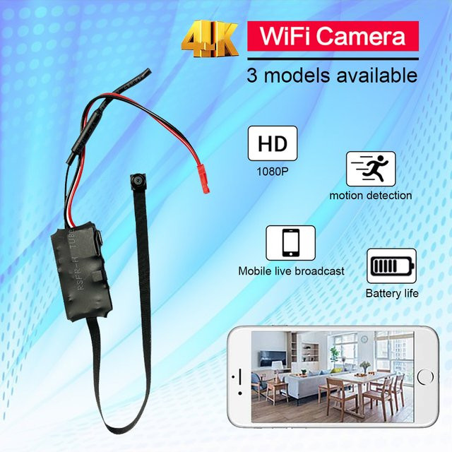 4K DIY WLAN-Überwachungskamera mit 2,0 MP Auflösung in Schwarz für die Fernüberwachung per Smartphone-App - Bild 1