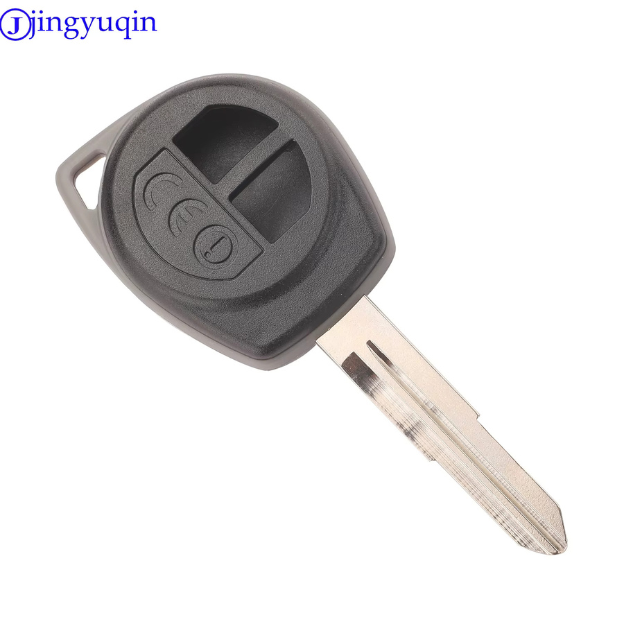 Jingyuqin Schlüsselhülle für Suzuki Swift, Grand SX4, Liana, Aerio, Vitara, Grand Vitara, Alto und Jimny mit Fernbedienung, Farbe: Schwarz - Bild 1