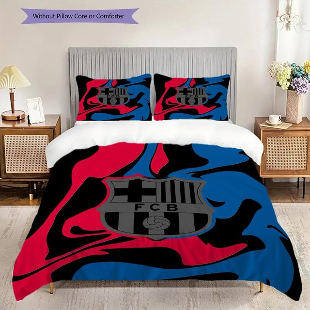Manus Home FC Barcelona Bettwäsche Set mit Bettbezug und Kissenbezügen in Blau, B/H: 240 x 220 cm - Bild 1