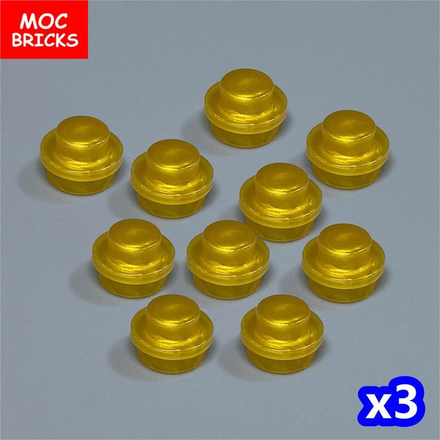 Yiran toy MOC Steine Transparente Platte Rund 1x1, 30-teiliges Set, ab 6 Jahren - Bild 1