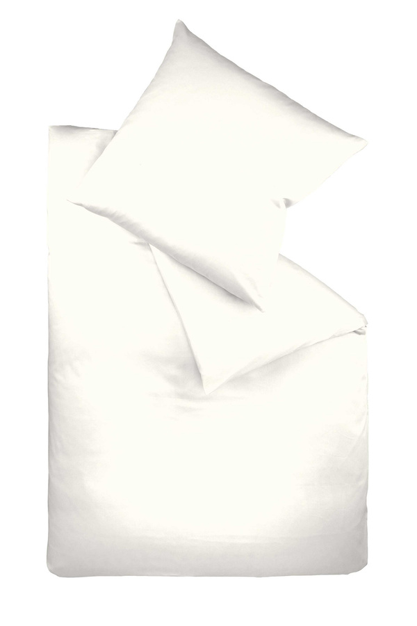 Fleuresse Bettwäsche aus Mako-Satin in Weiß, B/H: 155 x 220 cm - Bild 1