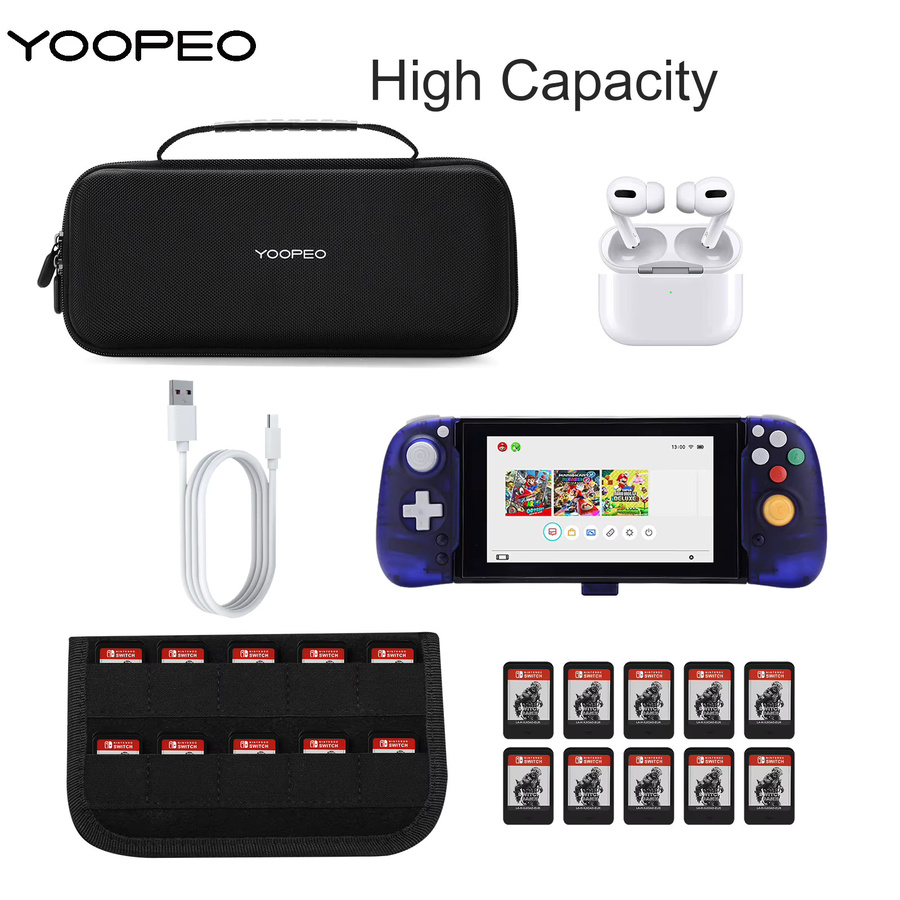 YOOPEO Tragbare Tragetasche für Retroflag Handheld Controller 10 und Hori Split Pad Gamepad, Schwarz - Bild 3