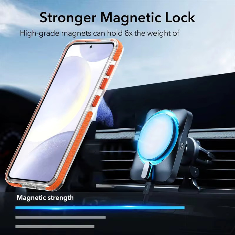 Magnetische Handyhülle für Samsung Galaxy Z Fold 7, transparente und farbenfrohe ultradünne Hartschale, stoßfest und kabelloses Laden kompatibel - Bild 3