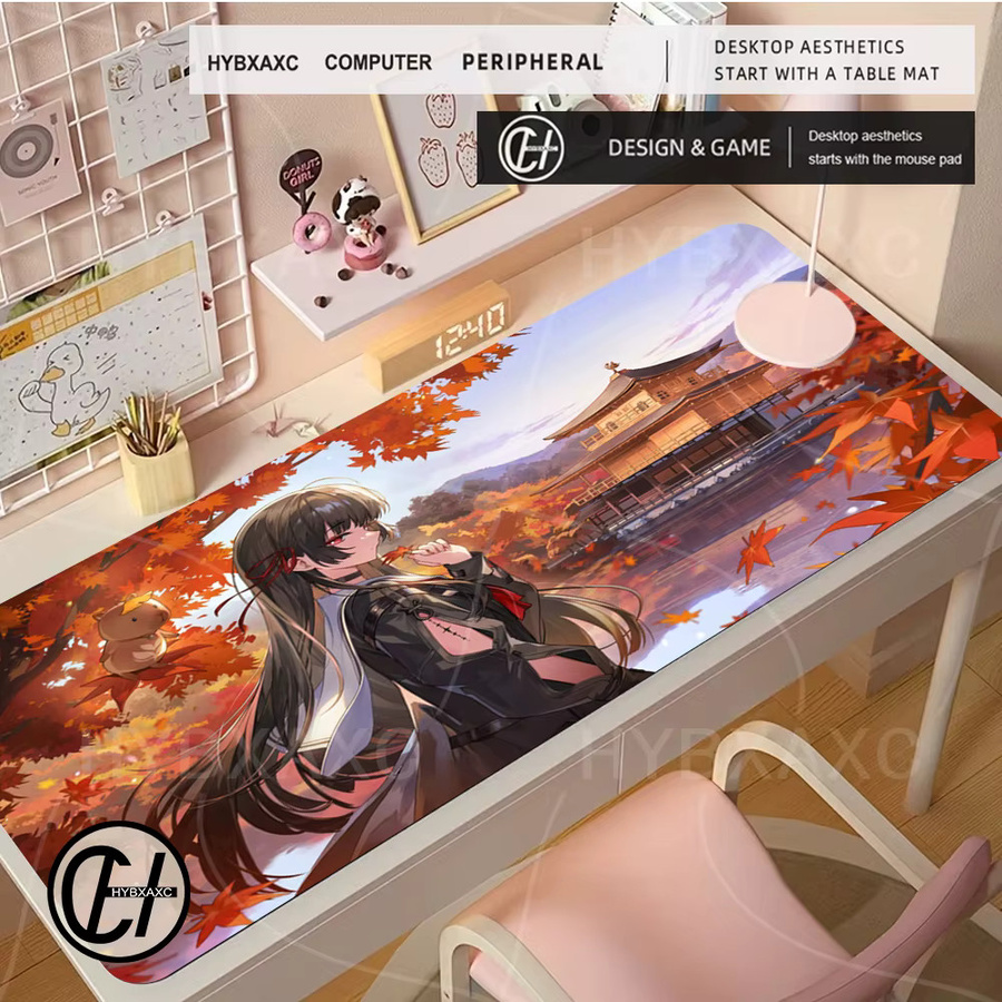 HYBXAXC Wuthering Waves Chisa Mousepad Kawaii Anime-Mädchen Gaming Mauspad in Multicolour mit rutschfester Gummibasis und HD-Druck - Bild 3