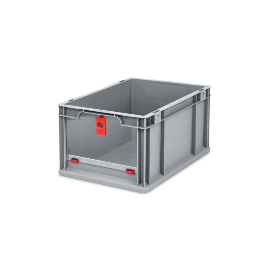 PROREGAL Eurobox NextGen Insight Cover Transportbox mit verstärkten Wänden, Rot, H x B x T: 22 x 30 x 40 cm, 20 Liter - Bild 2