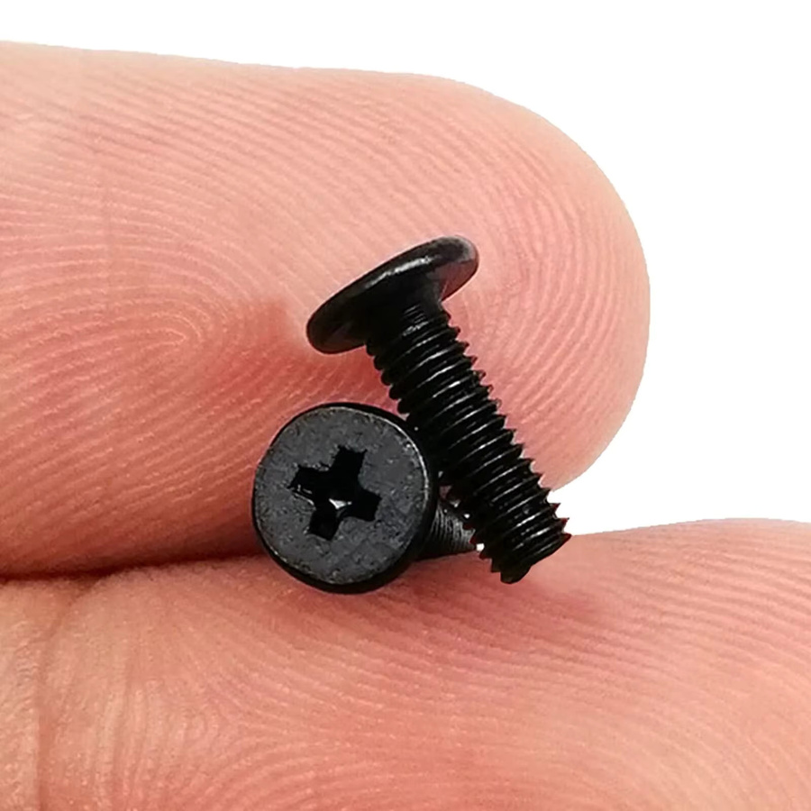 HZYUEGOU Laptop Schrauben Set aus Stahl, 800 Teile Mix Sortiment in Schwarz, Phillips Kreuzschlitz, Wafer Kopf, M2 M2,5 M3 - Bild 3