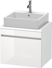 Duravit Waschtischunterschrank DuraStyle in Weiß Hochglanz B: 60 cm, T: 47,8 cm, H: 51,2 cm - Bild 1