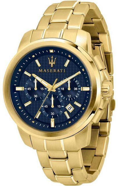 Maserati Chronograph, Quarz, Edelstahl, Blau, 44 mm, Herren - Bild 1