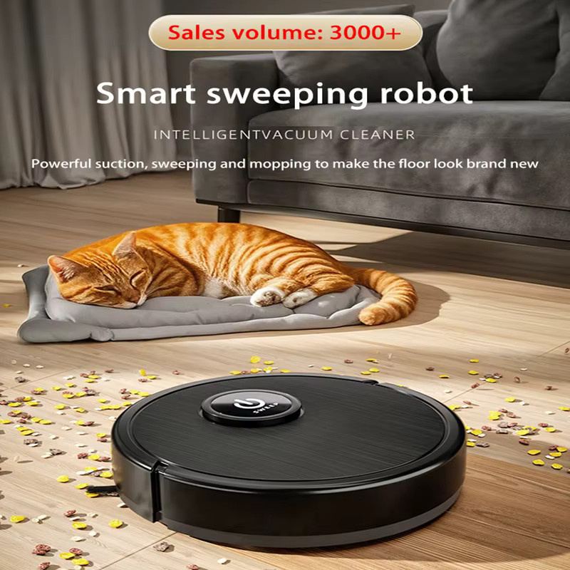 XMSJ 3-in-1 Intelligenter Roboter-Staubsauger mit 6000Pa Saugkraft, Lasernavigation und Wischfunktion für Tierhaare und Hartböden, Weiß oder Schwarz - Bild 4