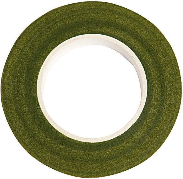 Rico Design Kreppwickelband in Grün, Breite: 1,2 cm, Länge: 27,5 m - Bild 1