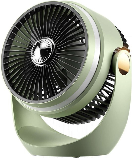 Bytelike USB Tischventilator in Weiß mit Nachtlicht, Oszillation und Aroma-Funktion, wiederaufladbar und leise - Bild 1