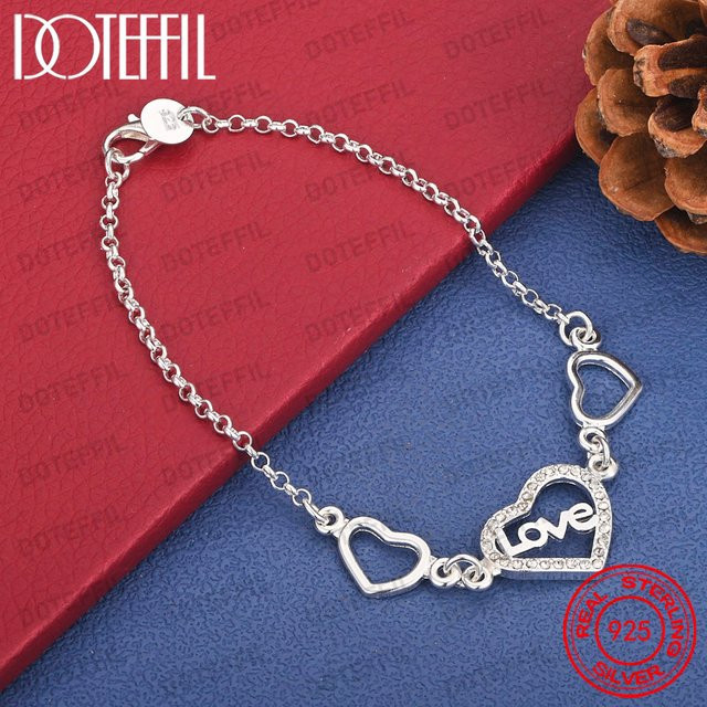 DOTEFFIL Armband, 925 Silber, Zirkonia, Damen - Bild 1