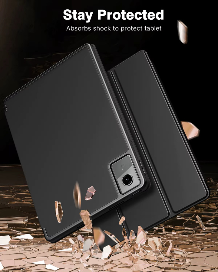 TiMOVO Schutzhülle für Lenovo Idea Tab 11 Zoll 2025 TB-336ZU/336FU mit Stifthalter und schlankem Ständer aus weichem TPU in Schwarz oder Blau - Bild 4