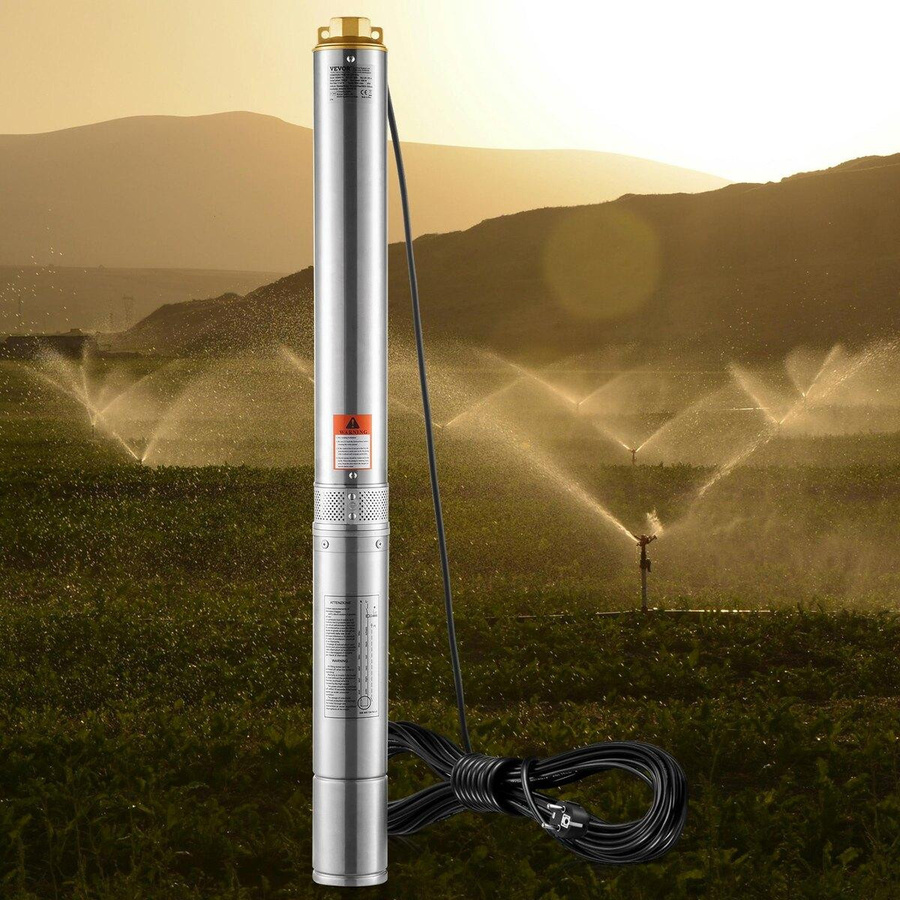 Buying Solutions MB Tiefbrunnen-Tauchpumpe aus Edelstahl in Silber mit 1100W und 7,1 m³/h Förderleistung - Bild 2