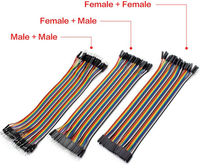 Dupont Jumper Wire Kabel Set für Arduino DIY, Stecker auf Stecker, Stecker auf Buchse und Buchse auf Buchse, Mehrfarbig - Bild 1