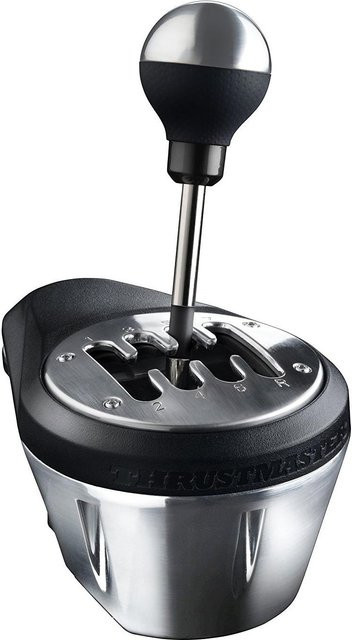 Thrustmaster TH8A Shifter Add-On Schalthebel für PC, PlayStation und Xbox in Schwarz und Silber - Bild 1