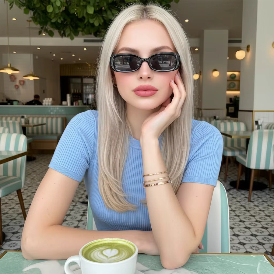 TWOOO Sonnenbrille, rechteckig, Vollrand, Kunststoff, Damen, multicolour - Bild 1