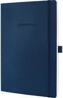 Sigel Conceptum Notizbuch A4 Blau Softcover Kariert mit Gummizug und Lesezeichen - Bild 1