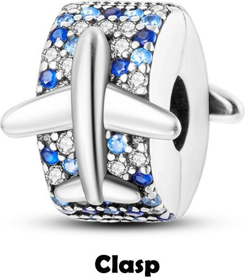 Lily there Spacer Stopper Clip Charms, 925 Silber, Damen - Bild 1