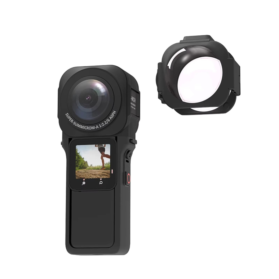 PULUZ Objektivschutz-Schutzhülle für Insta360 ONE RS 1 Zoll 360 Edition in Schwarz - Bild 3