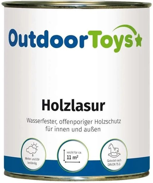 OutdoorToys Wasserbasierte Holzlasur Natur Transparent 0,75 l - Bild 1