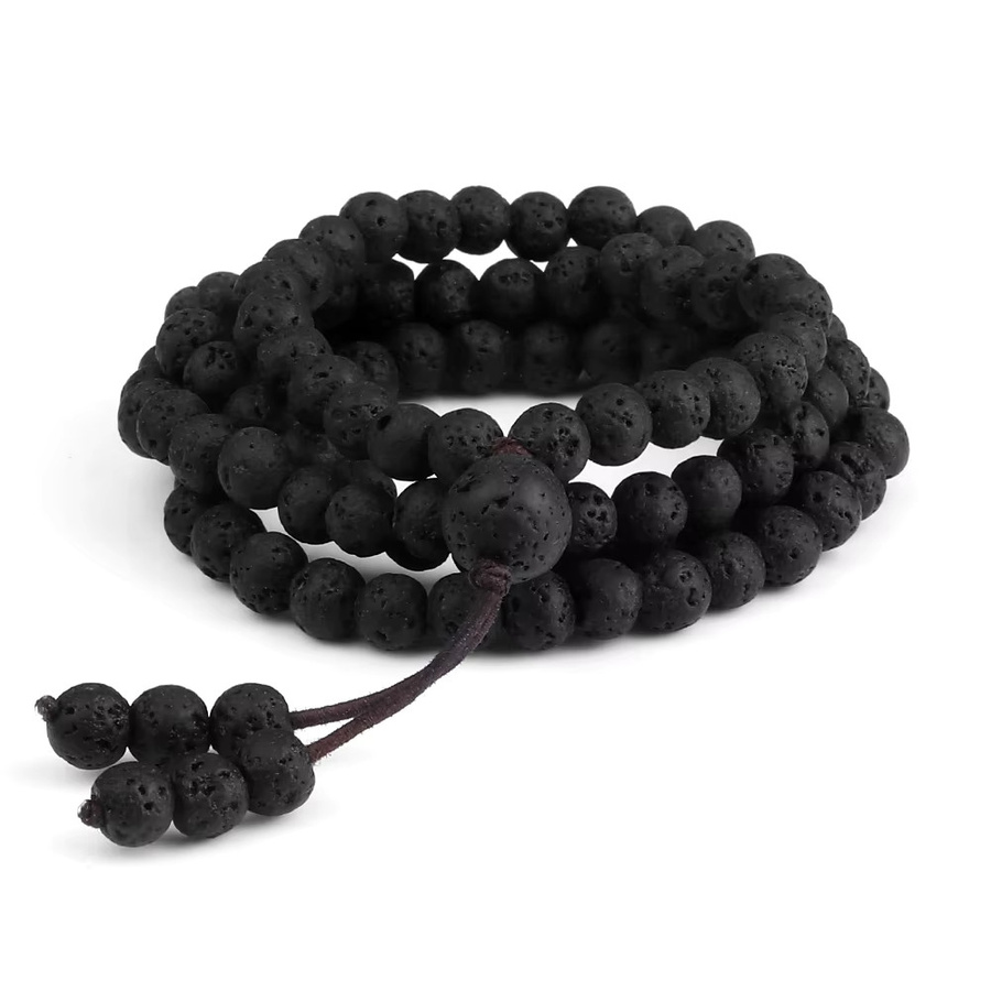 RaeRina Halskette, Naturstein, Perle, Schwarz, Unisex - Bild 3