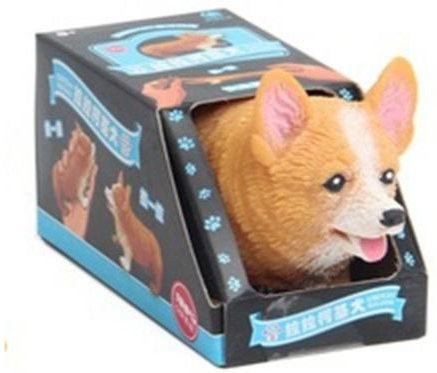 BC Pet Supplies Corgi Hund Dekompressions-Quetschspielzeug als Schreibtischornament in Grau - Bild 1