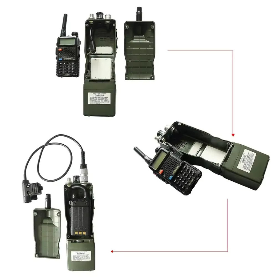 Hearing Tactical Kommunikationsgehäuse für AN/PRC 152 Harris Militärfunkgeräte, Modell Virtual PRC 152 für Tactical 6pin PTT, Farbe: Grün - Bild 6