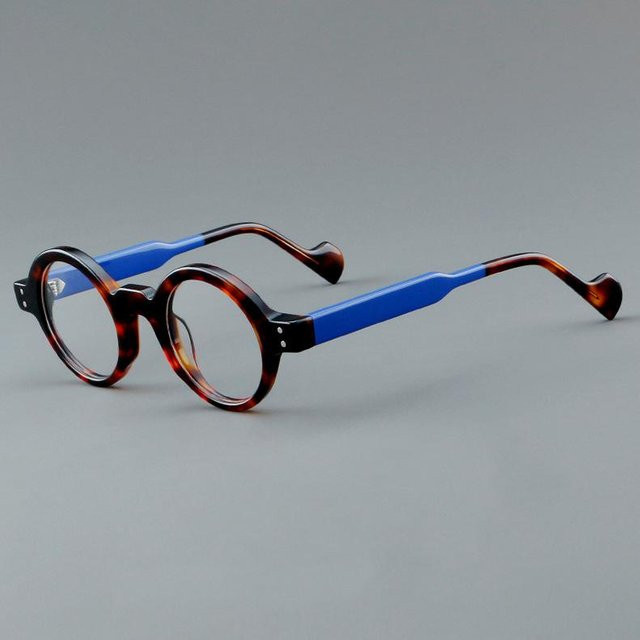 Bai Fen Bai Electronic 3C Korrekturbrille, Acetat, Rund, Vollrand, Unisex, grey, multicolour - Bild 1