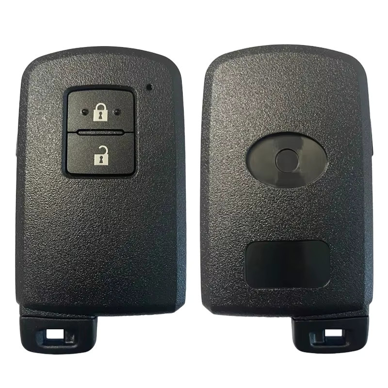 Smart Key Fob für Toyota Yaris ab 2008, 2 Tasten Aftermarket Keyless Go Fernbedienung mit 8A Chip, 434 MHz, FCC BA7EQ, Schwarz - Bild 2
