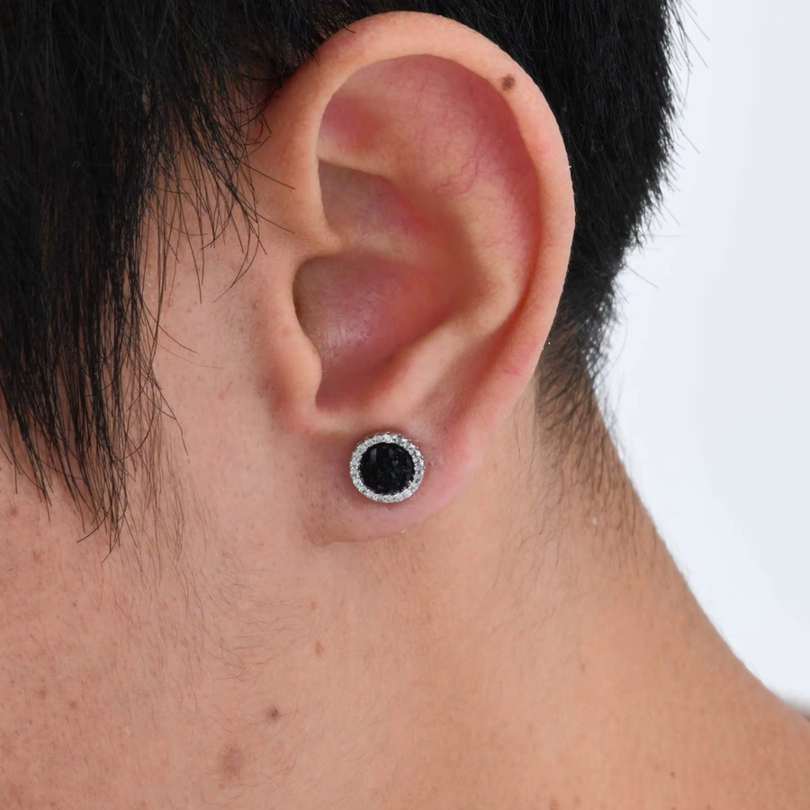 prjewel Ohrstecker, Metall, Zirkon, Unisex - Bild 3
