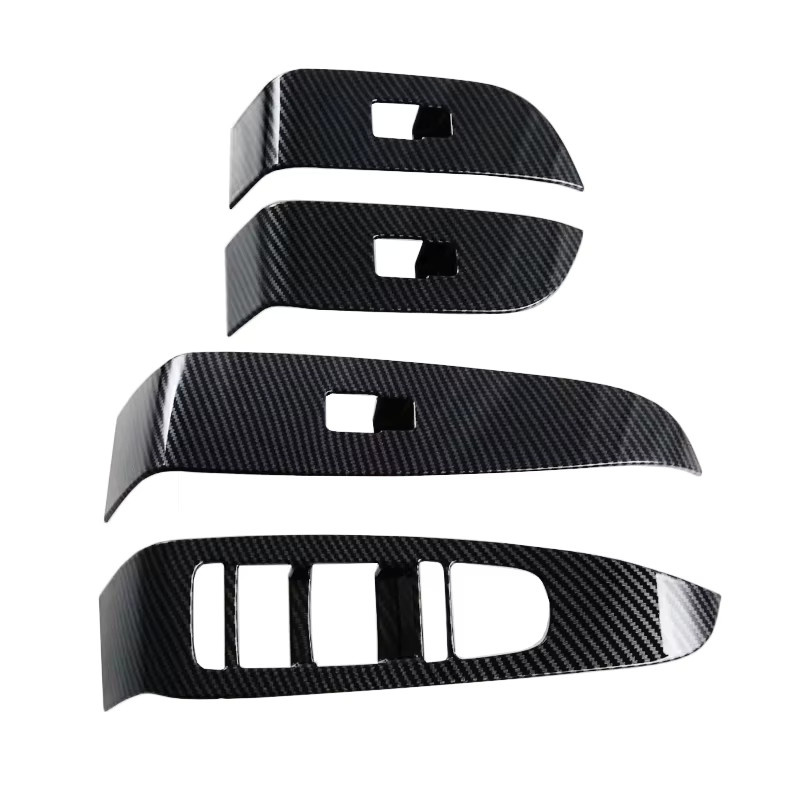FTMTACC Carbon Fiber Türschalter Abdeckung für BYD Sealion 7 EV 2024 2025 in Schwarz für LHD und RHD - Bild 2