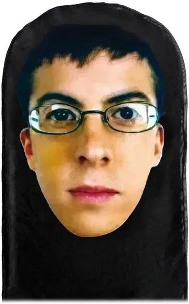 3D Lustige Gesichtsmaske Sturmhaube, Realistisch, Kopfbedeckung - Bild 1