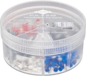 Knipex 97 99 906 Sortimentsboxen mit 400 isolierten Aderendhülsen in 5 Sets - Bild 1