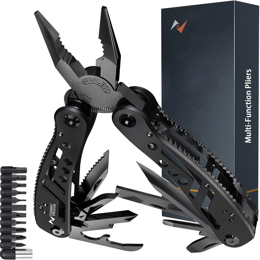Sanke Rescue 24-in-1 Multifunktions-Universal-Diagonalzange als Drahtschneider in Silber - Bild 6