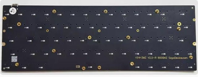 Sayodevice Hall-Effekt-Tastatur-PCB K64H3MZ K61H3MZ V2.0 in Schwarz mit südlich gerichteter RGB-Beleuchtung - Bild 1