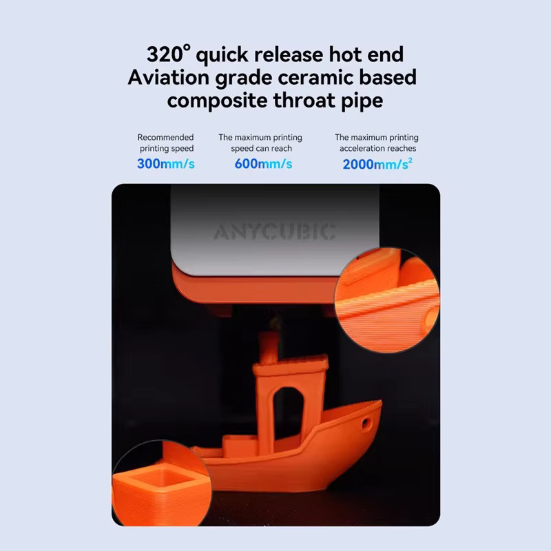 Anycubic Kobra S1 Hotend Kit für 3D-Drucker inklusive Düse und Druckkopf für S1C Modelle - Bild 2