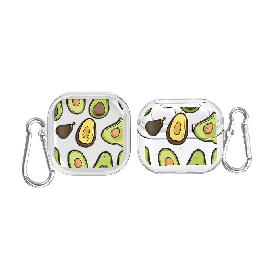 Transparentes Avocado Earphone Case Cover für Samsung Galaxy Buds 2 Live, Buds 4 Pro, Buds 3 FE, Buds 3 Pro - Bild 3