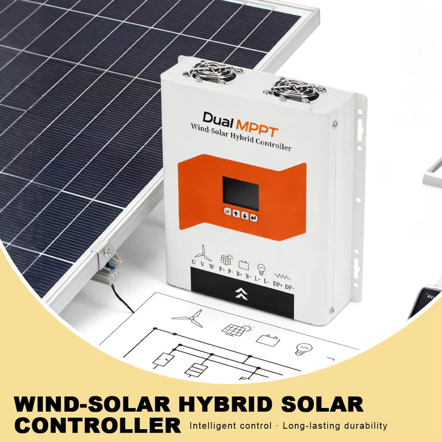 3000W Wind-Solar Dual-Energie-Hybrid-Laderegler in Weiß für stabile Spannungssysteme von Haushaltsgeräten und Wohnmobilen - Bild 3