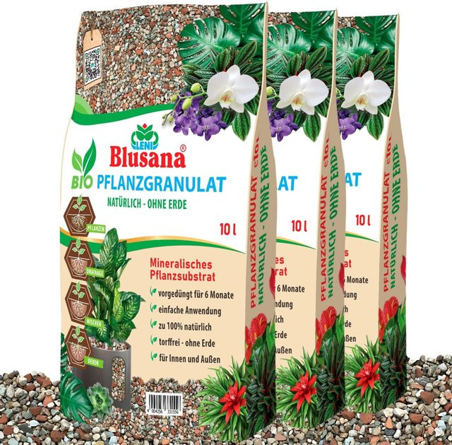 Blusana Mineralisches Pflanzsubstrat vorgedüngt feine Körnung 2-5 mm, 30 kg - Bild 1