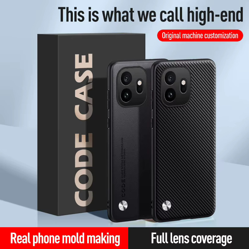 Stoßfeste Business-Handyhülle aus mattem PU-Leder für OnePlus 15, 15R und 1+15 in Schwarz - Bild 2