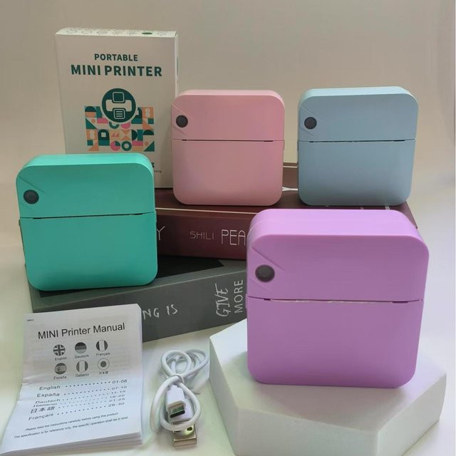 HIOHYU Tragbarer Thermodrucker für Fotos, Etiketten und Notizen - Bild 1
